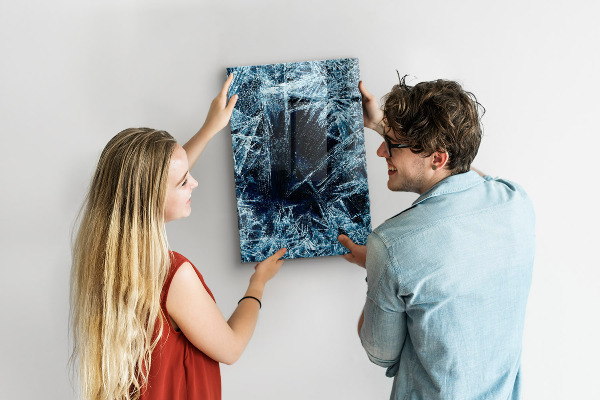 Glas magnettafel Knackendes Eis