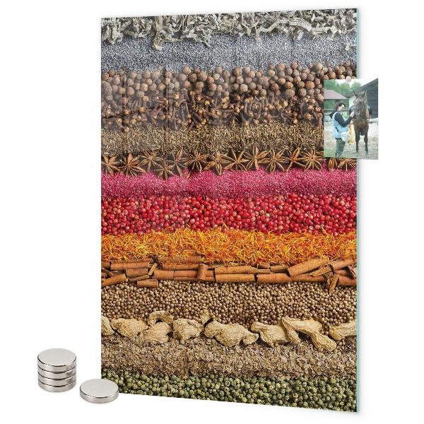 Glas magnettafel Aromatische Gewürze
