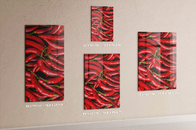 Magnetbild Scharfe Paprika