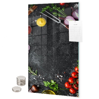Glas magnettafel Geschmackstabelle