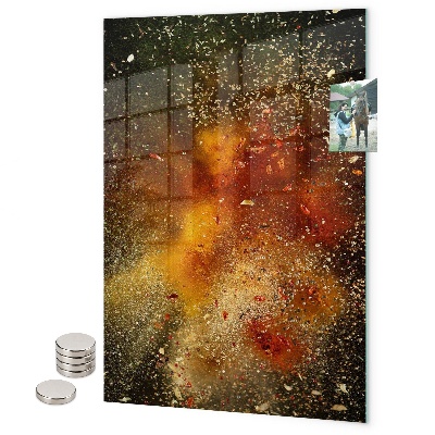 Magnetbild verschüttete Gewürze
