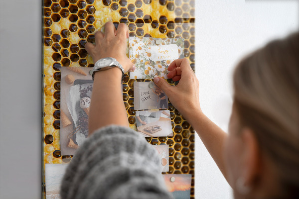 Magnetbild Bienenwabe