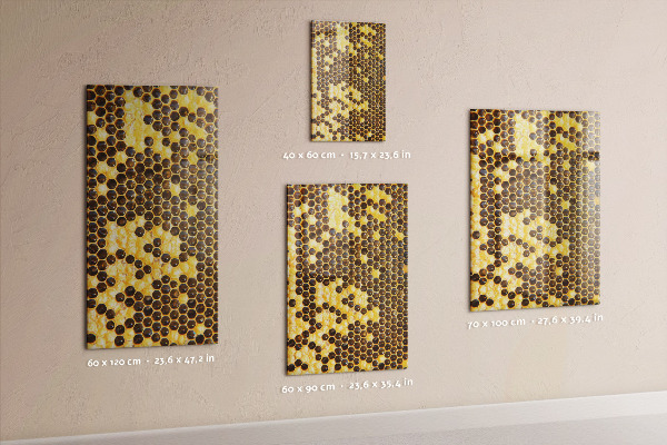 Magnetbild Bienenwabe