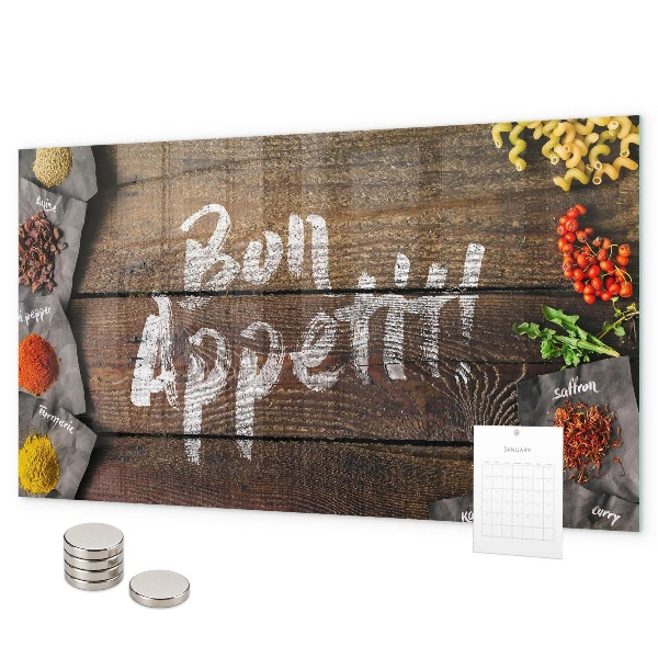 Magnettafel Guten Appetit-Inschrift