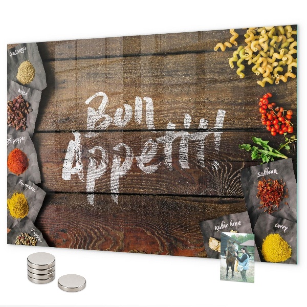 Magnettafel Guten Appetit-Inschrift