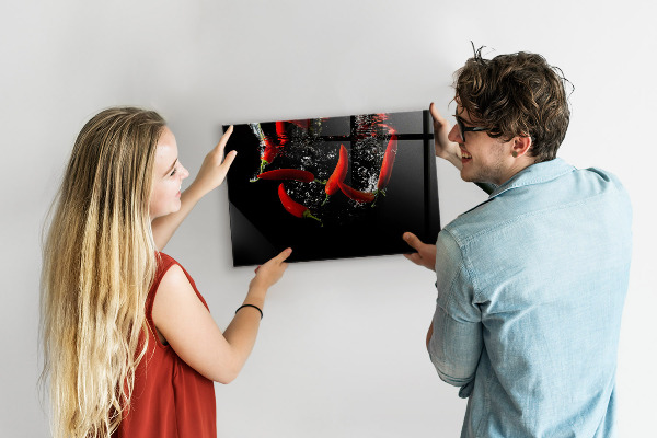 Magnetwand Paprika in Wasser