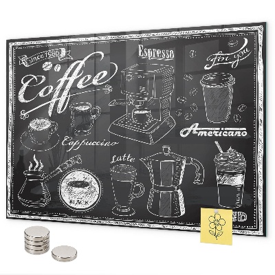 Magnettafel Kaffeemaschinen