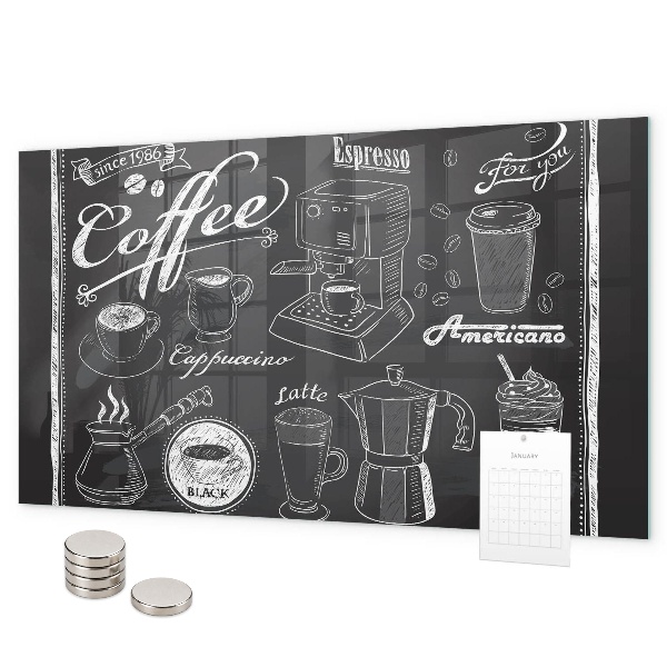 Magnettafel Kaffeemaschinen