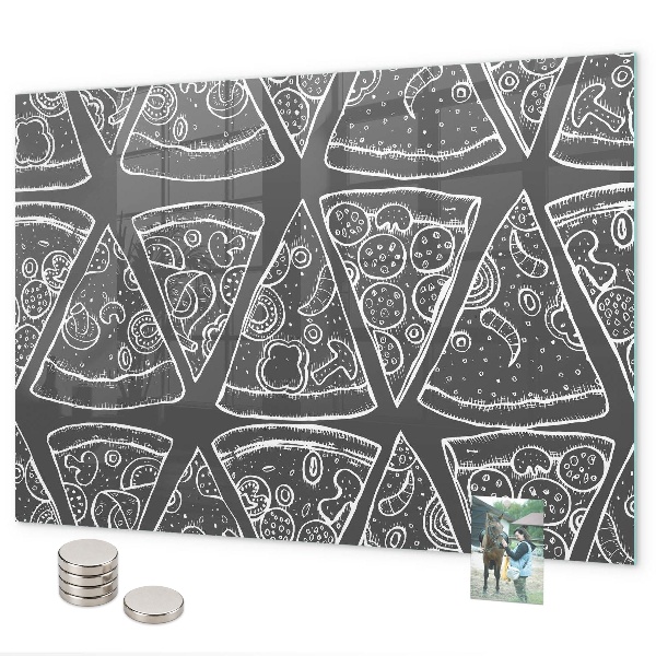 Magnetwand Bemalte Pizza