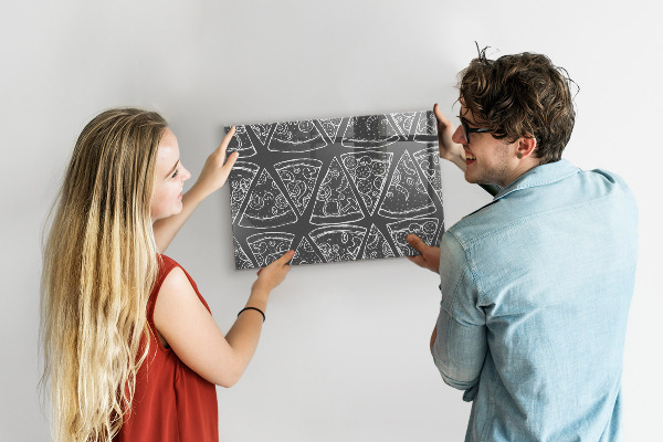 Magnetwand Bemalte Pizza