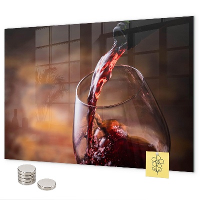 Magnettafel Motiv Ein Glas Wein