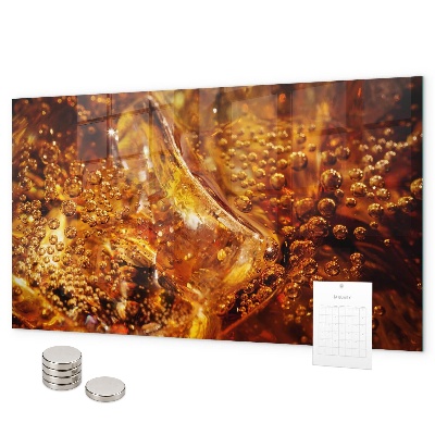 Magnettafel Nahaufnahme des Getränks