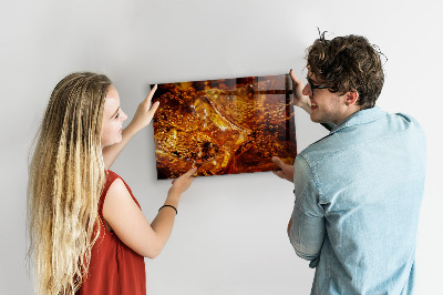 Magnettafel Nahaufnahme des Getränks