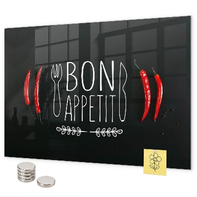 Magnettafel mit dem Motiv Bon appetit