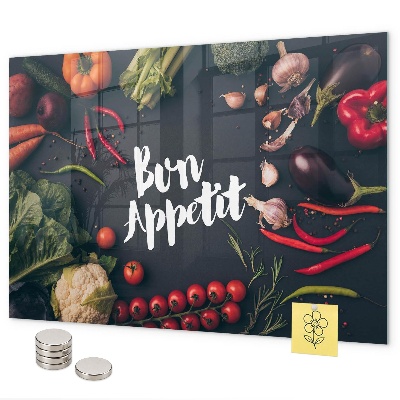 Magnetwand mit dem Motiv Inschrift Bon appétit