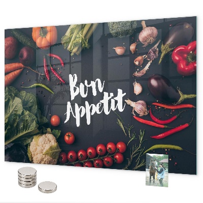 Magnetwand Die Inschrift Bon appetit