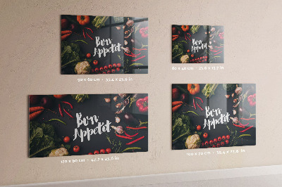 Magnetwand Die Inschrift Bon appetit
