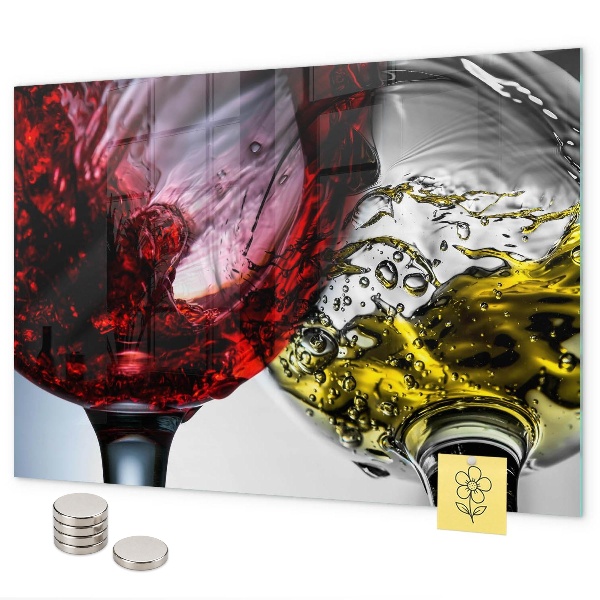 Magnetwand Gläser Wein