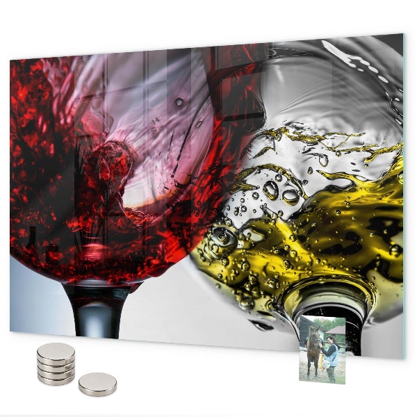 Magnetwand Gläser Wein