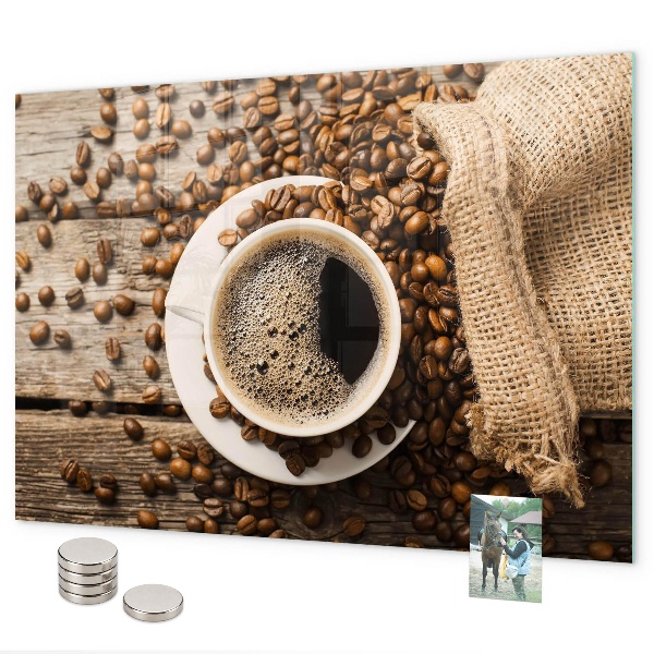 Magnettafel Eine Tüte Kaffee