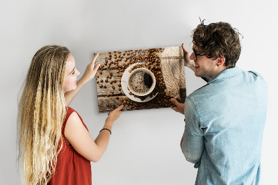 Magnettafel Eine Tüte Kaffee