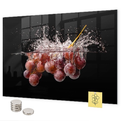 Magnettafel mit Trauben-Motiv