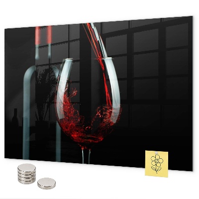 Magnettafel Eine Flasche Wein