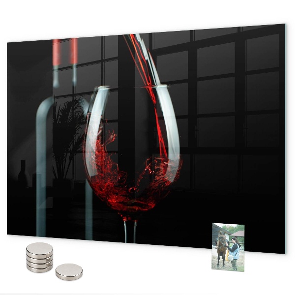 Magnettafel Eine Flasche Wein