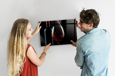 Magnettafel Eine Flasche Wein