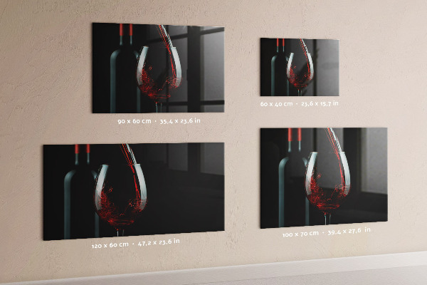 Magnettafel Eine Flasche Wein