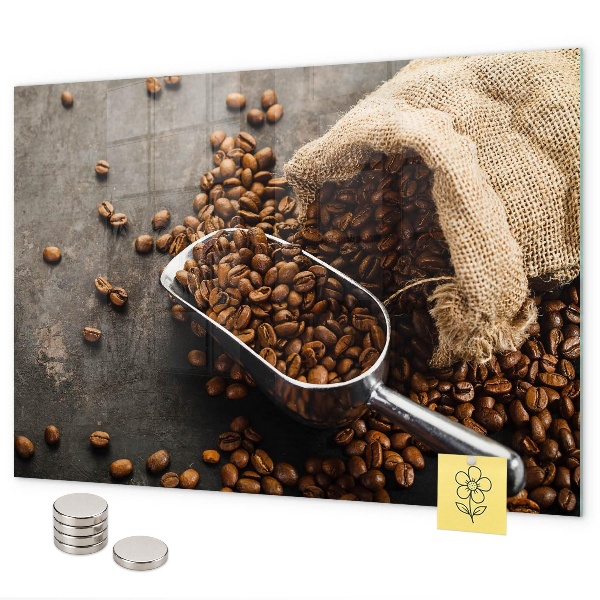 Magnettafel Eine Tüte frischer Kaffee