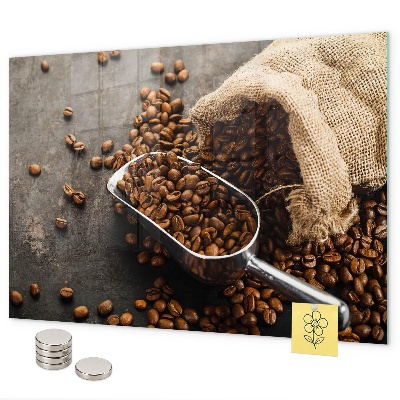 Magnettafel Eine Tüte frischer Kaffee