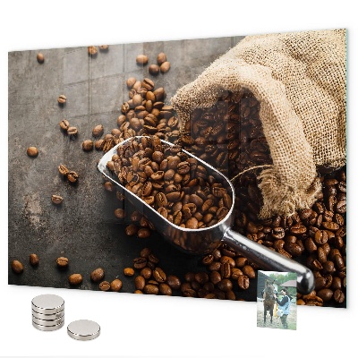 Magnettafel Eine Tüte frischer Kaffee