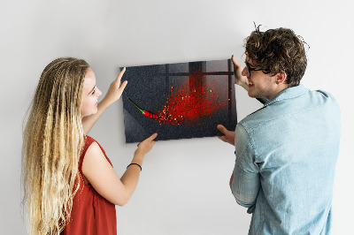 Magnettafel Rote Gewürze