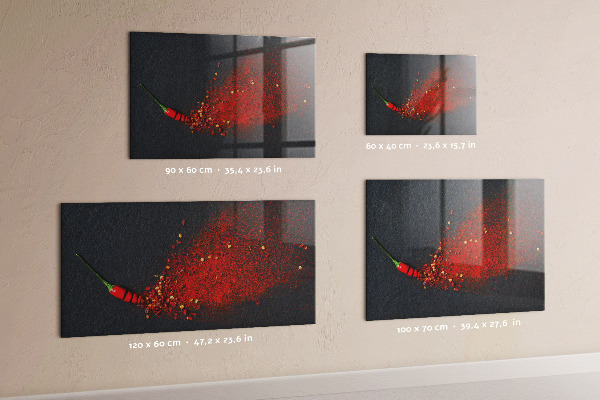 Magnettafel Rote Gewürze
