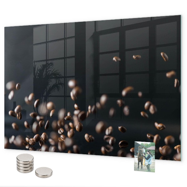 Magnetwand Kaffeebohnen