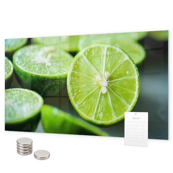 Magnetwand Limettenscheiben