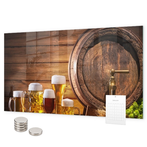 Magnettafel Ein Fass Bier
