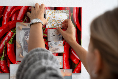 Magnettafel Scharfe Paprika