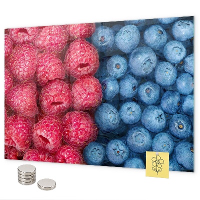 Magnetwand Blaubeeren und Himbeeren