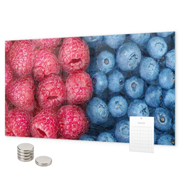 Magnetwand Blaubeeren und Himbeeren