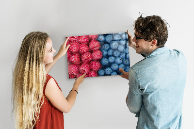 Magnetwand Blaubeeren und Himbeeren