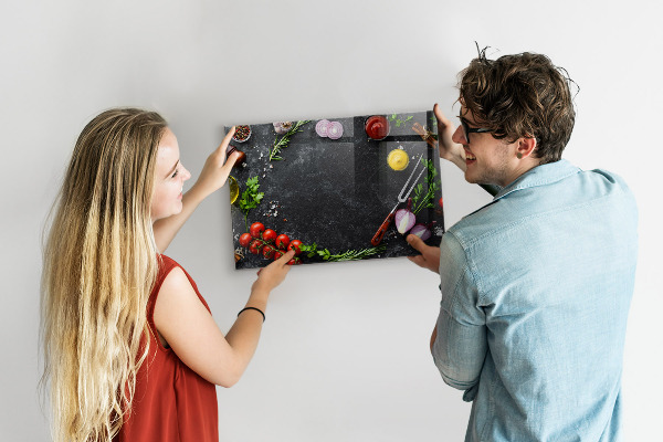 Magnetwand Gemüse auf der Theke