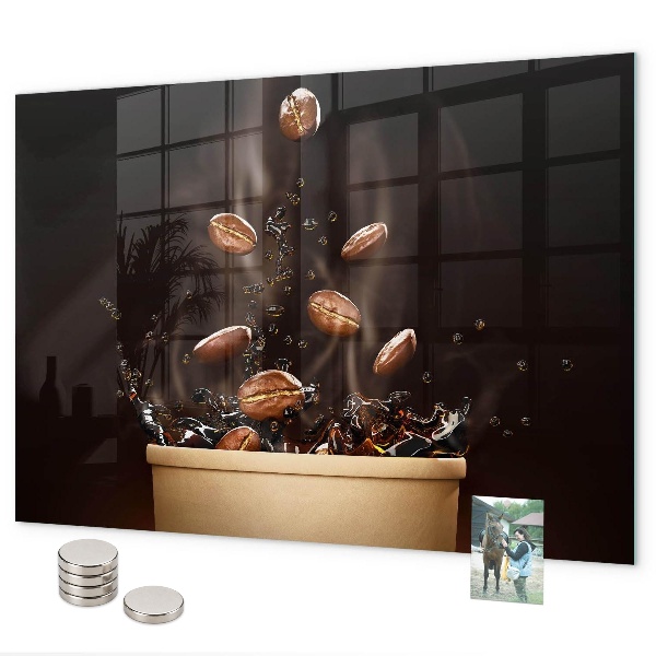 Magnettafel Heißer Kaffee