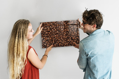 Magnetwand Kaffeebohnen