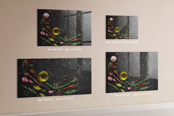 Magnettafel Gewürze auf der Theke