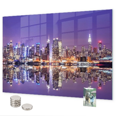 Magnettafel New York bei Nacht