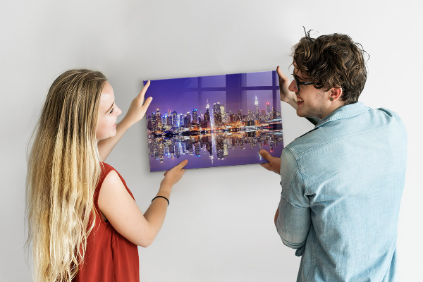 Magnettafel New York bei Nacht