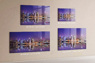 Magnettafel New York bei Nacht