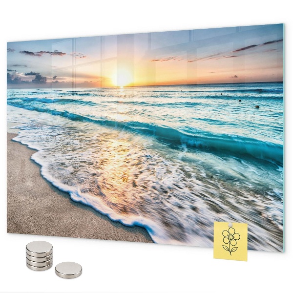 Magnettafel Meeressand am Strand